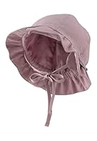 Sterntaler - Mädchen Sommer Hut mit Bindeband und Ohrenklappen - UV-Schutz 50+ - Baby und Kinder Sommer Mütze, blasslila, Größe 45