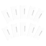 OSALADI 10 piezas Portatarjetas de Identificación Transparentes de Acrílico con Alfiler para Oficina Bancos Hoteles y Escuelas Soporte Resistente para Credenciales y Placas de Nombre