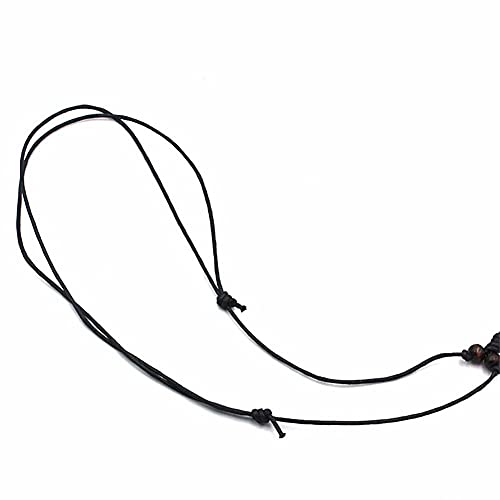 3Pcs Love Peace Sign Hippie Pendant Necklace Vintage Rope Chain Resin Peace Pendant 1960s 1970s Hippie Party Dressing Accessories Jewelry for Women Men3