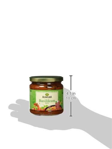 Alnatura Saucen Basilikum Glas, 350ml