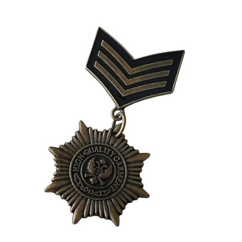 Retro Designs Martial Badge Antique Emblems Metal Brooch Pin For History