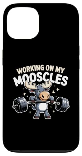 Working On My Mooscles Moose [A tBbglX W Y fB[X X}zP[X iPhone 13 p