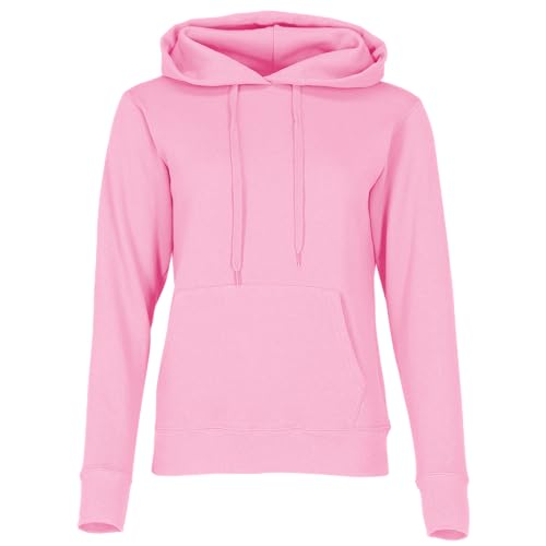 Fruit of the Loom - Lady-Fit Hooded Sweat - Light Pink - M