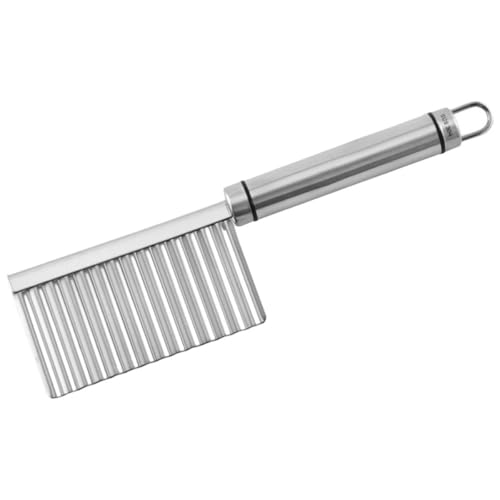Cortadora ondulada de papa en acero inoxidable para cocina miniatura 1