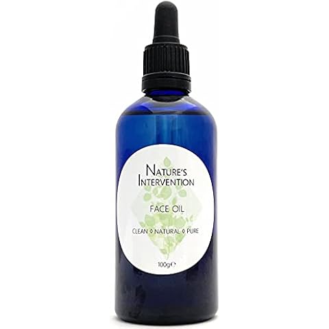 100% Natural NOURISHING FACE OIL - PEACH, POMEGRANATE, ROSEHIP, SQUALANE, ROSE, LAVENDER & CEDARWOOD - 100 ml NATURE'S INTERVENTION Hydrates, Strengthens, Revives Dry Skin. Plant Active Ingredients Cover