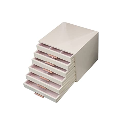 Boîte de rangement de tiroir pour collier bracelet et rouge à lèvres de maquillage