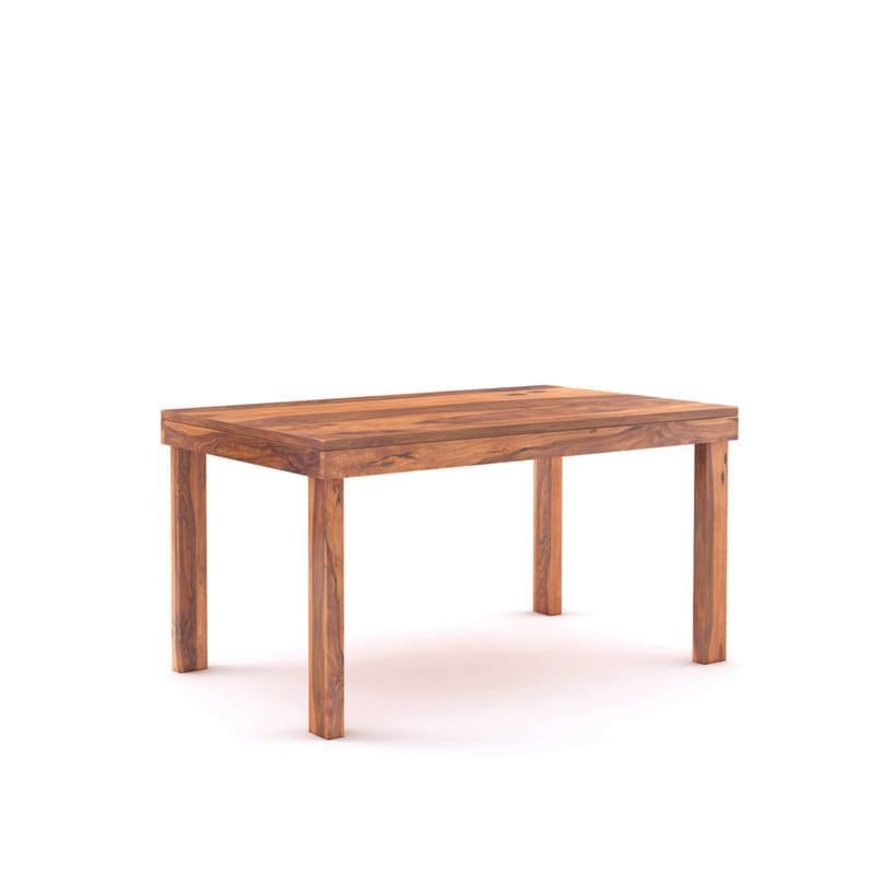 Image of Solid Sheesham Wood Dining Table Set with Chairs | Brown Modern Decorative Dining Set for Home /Office /Dining Room /Hotels | Honey, 6 Seater with Cushioned Chairs