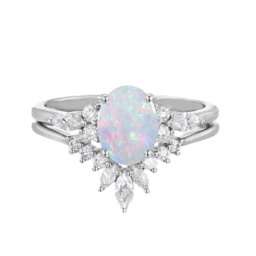 1-5ct Gemstone Wedding Ring Sets for Women 10K 14K 18K Solid Gold Oval Cut Birthstone Gemstone and Moissanite Engagement Ring Sets Bridal Ring Set Free Engraved4