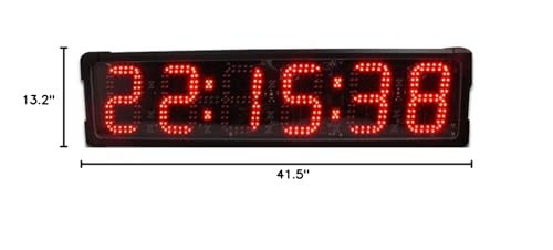 Reloj LED de cronometraje para carreras al aire libre de 8 pulgadas, doble cara, display de cuenta regresiva y cuenta ascendente miniatura 3
