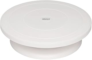 Wiltshire Cake Decorating Turntable 27.5cm – Dual Direction Rotating Icing Stand with Guides – Easy-Clean Cake Turntable f...