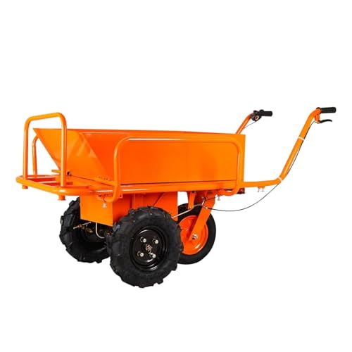 Carretilla eléctrica Coolpleasant de alta capacidad 400 kg con motor potente y ruedas todo terreno