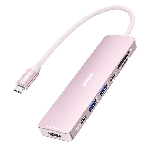 BENFEI Hub USB C 7-en-1 avec HDMI(4K@60Hz), 2 USB-A, 1 USB-C...