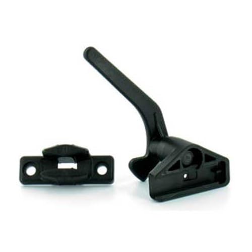 Fermeture Polyfix complète Noir Baie Polyplastic - entraxe Fixation : 25 mm.