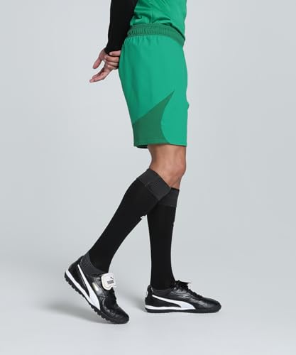PUMA teamFINAL Shorts, Unisex-Erwachsene Gewebte Shorts, Sport Green-PUMA White-Power Green, 705743