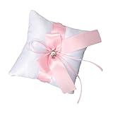 Photo Gallery labrimp 1pezzi cuscino per anelli da sposa raso rosa elegante cuscino nuziale decorato per cerimonie e feste accessorio romantico per matrimonio e fidanzamento Photo Gallery labrimp 1pezzi cuscino per anelli da sposa raso rosa elegante cuscino nuziale decorato per cerimonie e feste accessorio romantico per matrimonio e fidanzamento