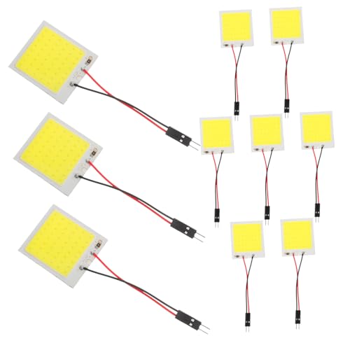 Alipis 10Pcs LED Panel Dome Light LED Interior Car Reading Lamp Durable Construction Easy Installation for Bright Illumination Vehicles