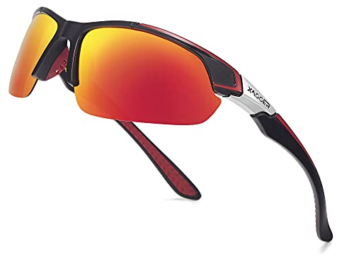 Image of Polarized Sport Sunglasses for Men Women Wrap Around UV400 Running Baseball Softball Fishing Driving Glasses