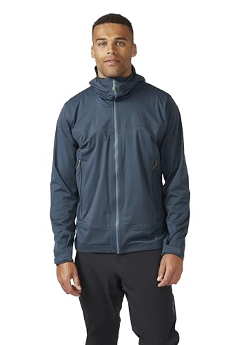 Image of Rab Men's Kinetic 2.0 Hooded Waterproof Lightweight Jacket for Hiking and Trekking
