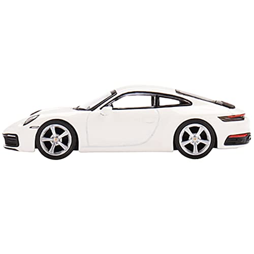 True Scale Miniatures Model Car Compatible with Porsche 911 (992) Carrera S (White) Limited Edition 1/64 Diecast Model Car MGT00380
