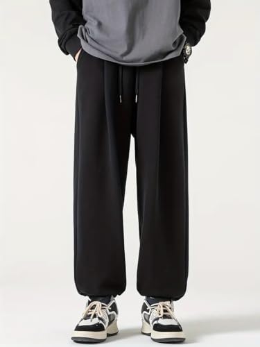 Image of dockstreet Mens Baggy fit Jogger /Sweatpants /Gym Gear, Trouser, Loose Home Relaxed Pants