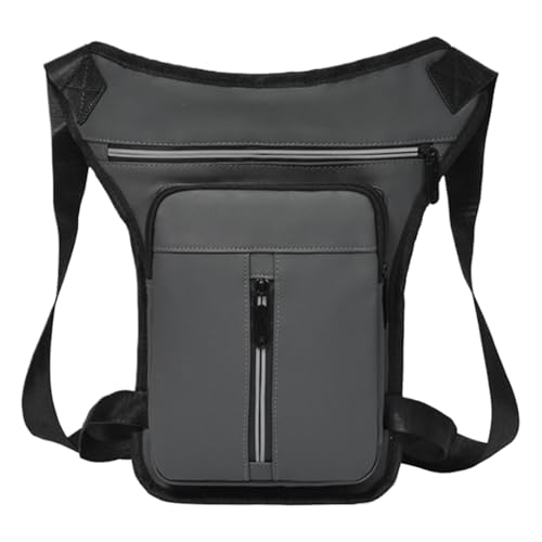 Bolso de muslo impermeable para motocicleta con gran almacenamiento y riñonera ajustable