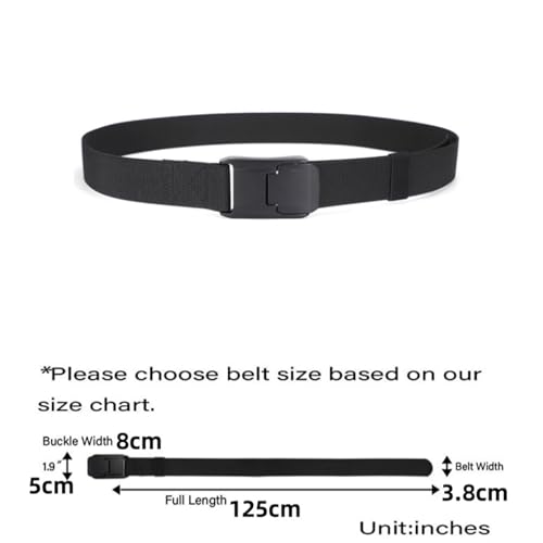 Stretch Belt For Men And Women Quick Release Buckle Strong Real Nylon Unisex Elastic Belt Overalls Work Belt3