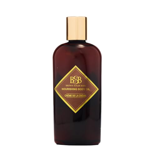 Brown Sugar Babe Creme de la Creme Body Oil, Jasmine and Vanilla Perfume Oils, Nourishing Scented Oil for Women, Skin Care, Body Oil Perfume, Paraben Free, Made in USA