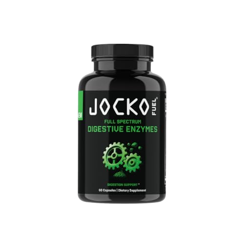 Jocko Fuel Digestive Enzymes - Full Spectrum Support Nutrient Absorption Gut Health Support Digestion Aid - 60 Capsules