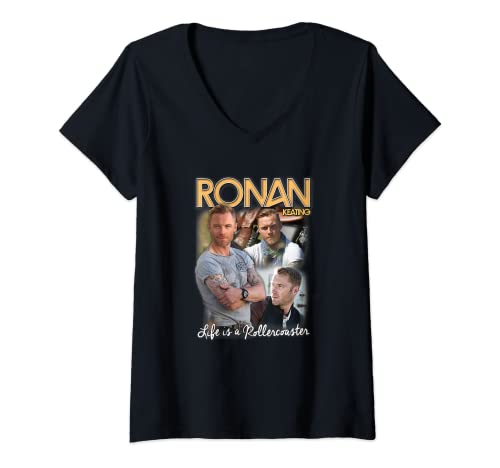 Photo de Ronan Keating Dessous-de-verre officiel Hommage Life Is A Rollercoaster T-Shirt avec Col en V