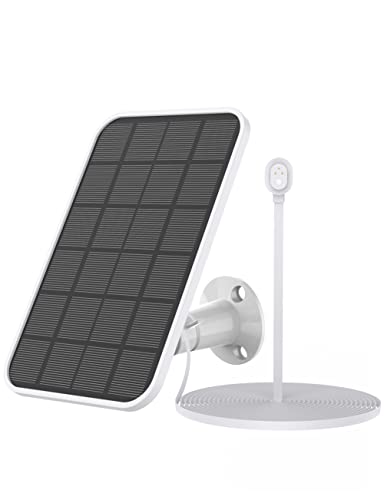 Câble de charge magnétique panneau solaire compatible avec Arlo Ultra, Ultra2, Pro3, Pro4, compatible avec les projecteurs caméra de surveillance extérieure, support réglable, panneau solaire Cover