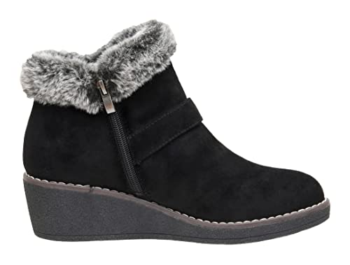 CUSHIONAIRE Women's Rhodes wedge bootie +Memory Foam4