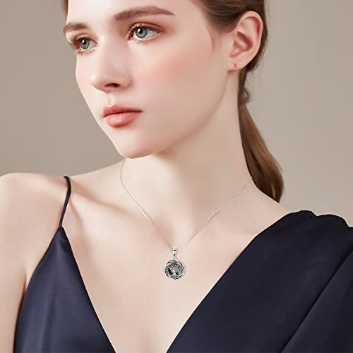 SISGEM S925 Sterling Sliver Customized Locket Pendant Necklace That Hold Pictures for Women, Personalized Photo Locket Necklace Jewerly Gifts Birthday Christmas2