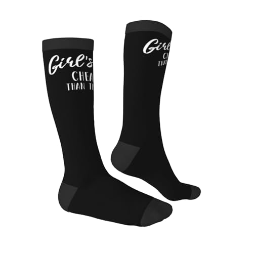 Women'S Knee High Socks Girl'S Trip Cheaper Than Therapy Athletic Thin High Stocking Outdoor Sport Casual Tube Socks3