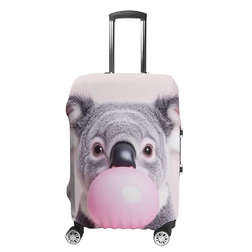 Washable Luggage Cover Protector Suitcase Anti Scratch Covers Travel Luggage Cover Suitcase Protector (Bubble Gum Cute Funny Koala (3))