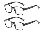 2 Stück Brille Mit Automatischer Sehstärke Mit 2 Etuis, Intelligente Gleitsichtbrille Damen Herren, Anti Blaulicht Lesebrille, Smart Glasses Für Lesen, TV, Spiele, Reisen Und Outdoor-Aktivitäten