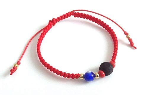 Amazon Com Red String Protection Bracelet Evil Eye Genuine Azabache Pulsera Para El Mal De Ojo Handmade