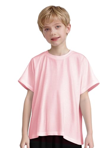 Kids Boys Girls Short Sleeve Crewneck Tshirts Quick Dry Moisture Wicking School Pe Sport Tee Tops