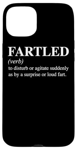 Fartled funny startled and loud fart definition witz hülle für iphone 15 plus
