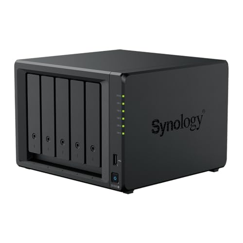 Image of Synology DS1525+(2X 2.5GbE Ports, Ryzen V1500B, 8GB RAM) 5-Bay 30TB Bundle with 5X 6TB WD Red Plus HDDs