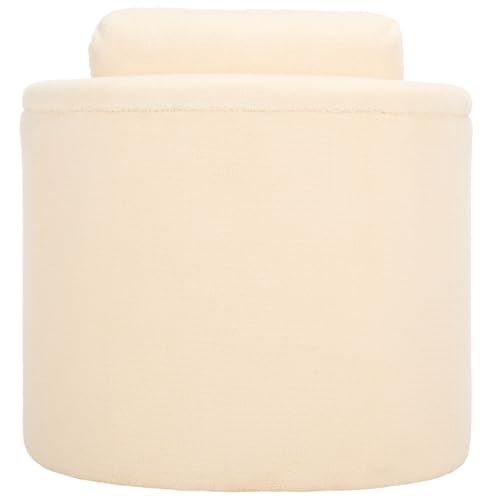 Sillón Plegable Tela Peluche Crema miniatura 5
