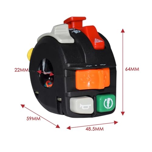 Interrupteur moto 22mm pour remplacer vos commandes usées
