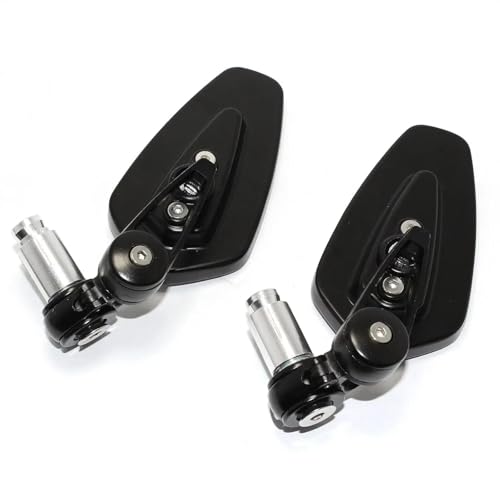 Espejos retrovisores de manillar para Kawasaki Z900 Z650 Z125 ER6N en color negro