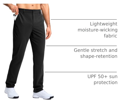 Image of G Gradual Mens Golf Pants Stretch Dress Casual Pants 30 inch /32 inch /34 inch Lightweight Work Travel Slacks for Men with 4 Pockets
