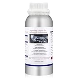 Kit Rinnova Fari Auto – 800g Polimero Liquido Fari Kit, Completo Kit Lucidatura Fari Auto & Kit Polimero per Fari, Lucida Fari Auto, Kit Fari Lucidatura contro Graffi, Ingiallimento e Ossidazione