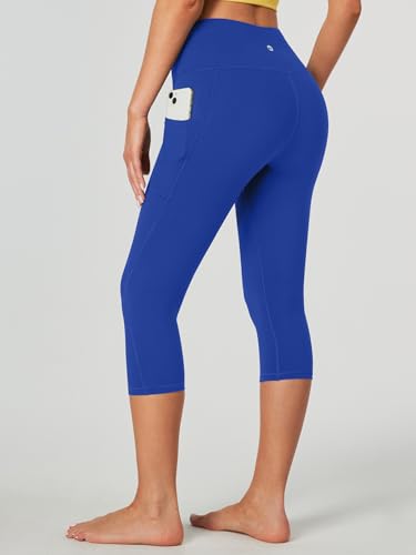 Image of Heathyoga Capri Leggings for Women High Waisted Capri Leggings with Pockets for Women Tummy Control Yoga Pants Women