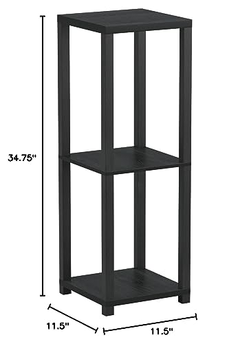 Adesso Ar3511-01 Lawrence Tall Pedestal, Black #TOP2