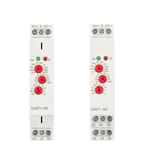 Relais temporisé AC DC 12V-240V EAMT1-M1 pour tableau électrique