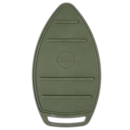Image of Encasa XO Silicon Mat for Hot Iron Rest - Heat Resistant, Anti - Slip, Thicker Pad for protecting your Table during Ironing, Non-Burning, Machine Washable, Durable - Olive Green