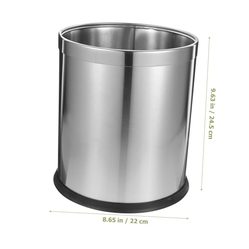 Bote de basura rectangular de acero inoxidable 13 gal miniatura 7