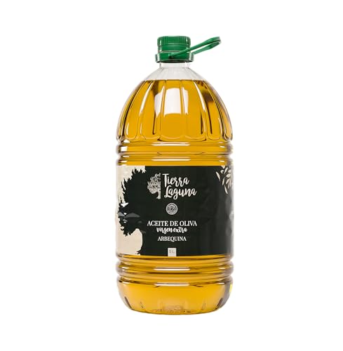 Huile d’Olive Vierge Extra Arbequina Tierra Laguna – Récolte 2023/2024 – Produit d’Espagne – Douce et Légère, Idéale à Froid et en Cuisine – Format Familial 3 x 5 Litres
